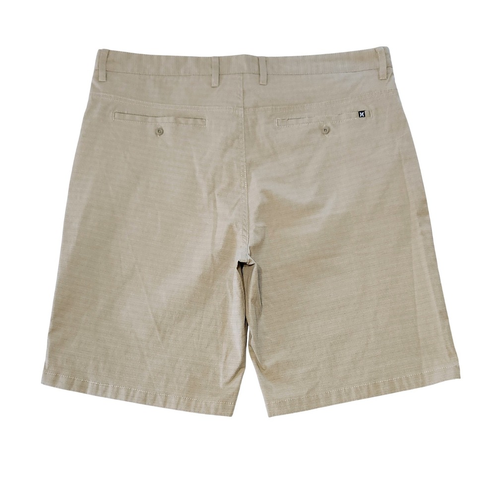 Hurley Turner Walk Shorts 38" Waist Khaki Tan Textured Casual Chinos MWS0005850 - Picture 2 of 8